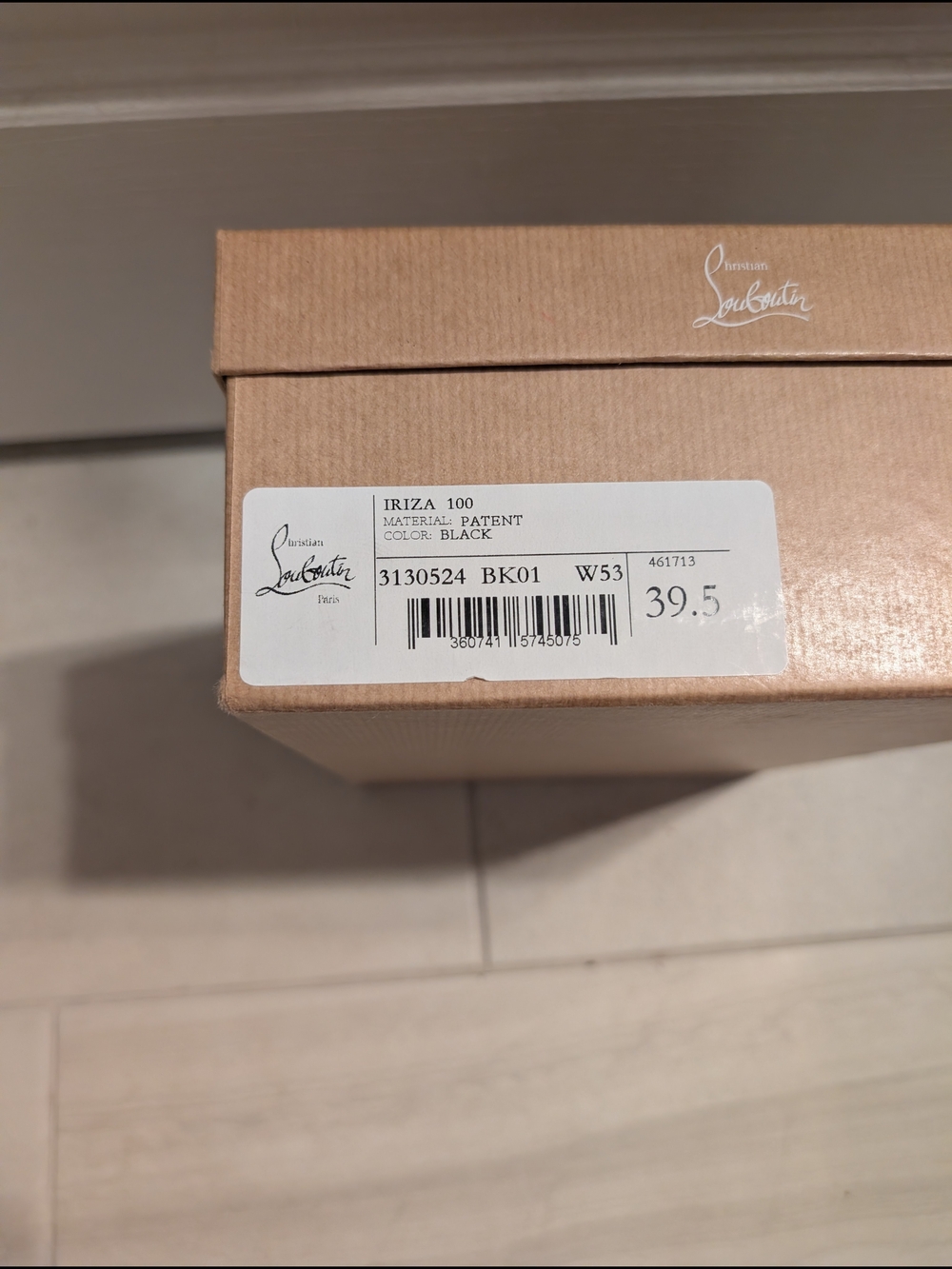 Christian Louboutin Iriza 100 Black Patent - Picture 5 of 7
